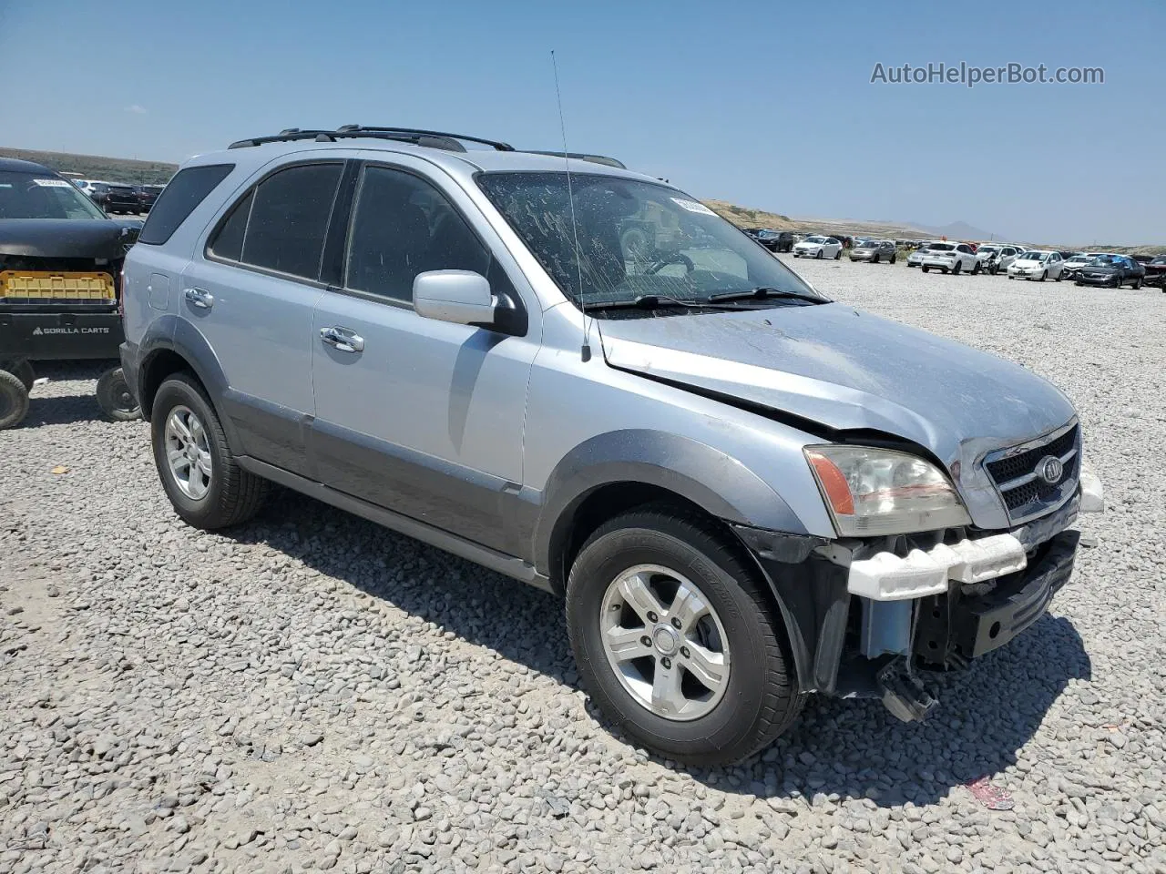 2006 Kia Sorento Ex Silver vin: KNDJD733765502202