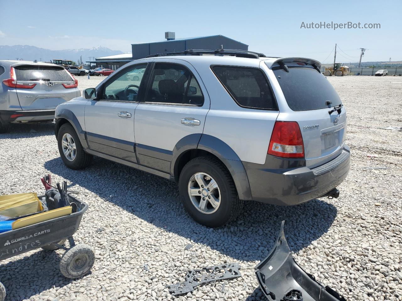 2006 Kia Sorento Ex Silver vin: KNDJD733765502202