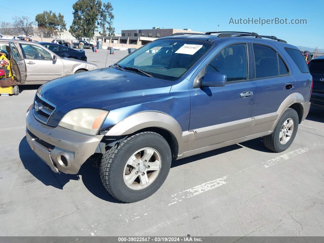 2006 Kia Sorento Ex/lx Blue vin: KNDJD733765566496