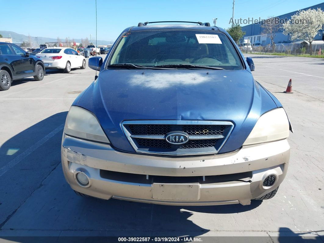 2006 Kia Sorento Ex/lx Blue vin: KNDJD733765566496