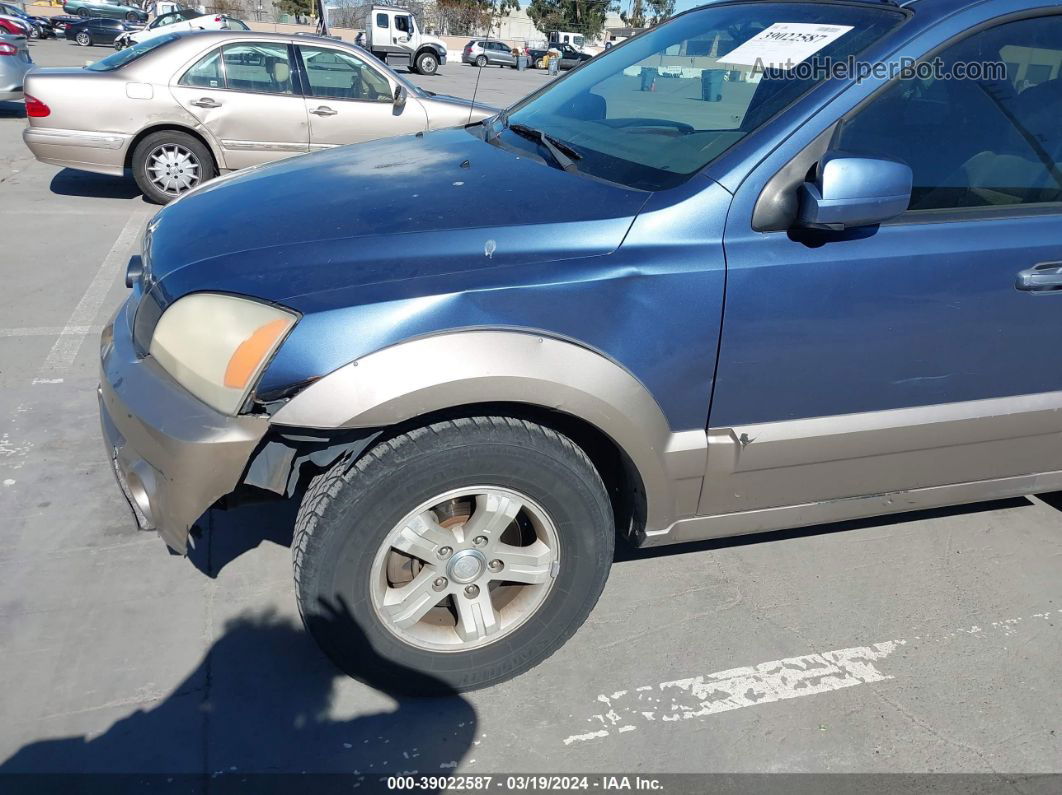 2006 Kia Sorento Ex/lx Blue vin: KNDJD733765566496