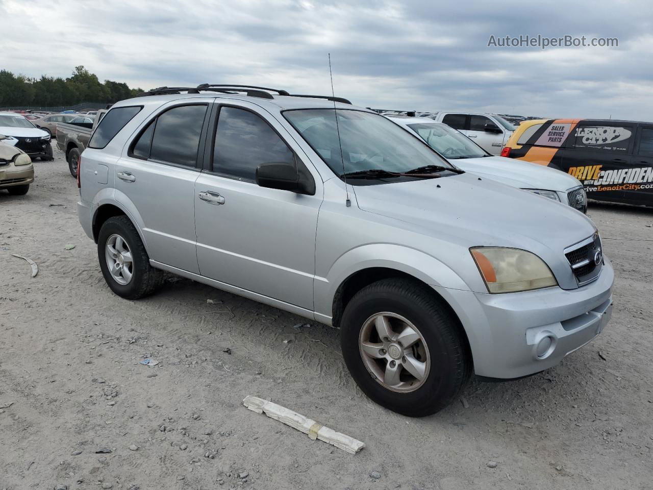 2006 Kia Sorento Ex Silver vin: KNDJD733765605958