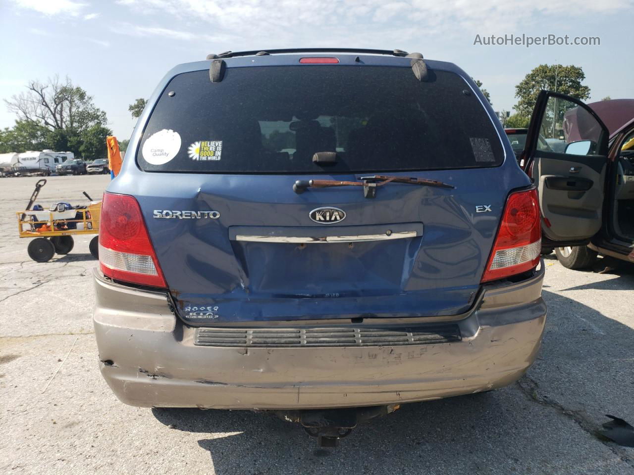 2006 Kia Sorento Ex Blue vin: KNDJD733865588328