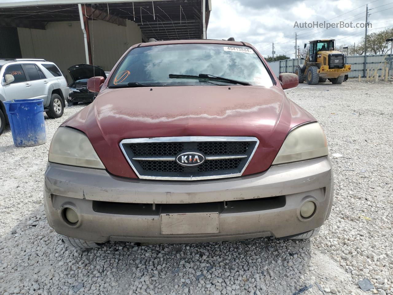 2006 Kia Sorento Ex Burgundy vin: KNDJD733965550347