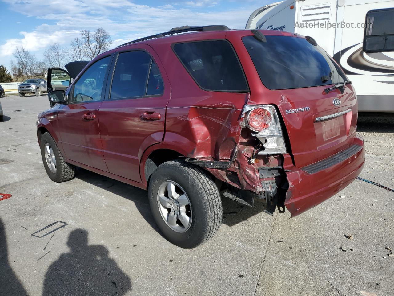 2006 Kia Sorento Ex Red vin: KNDJD733965609767