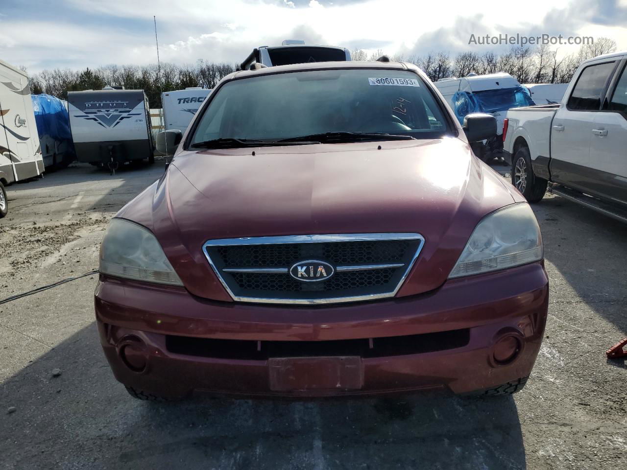 2006 Kia Sorento Ex Red vin: KNDJD733965609767