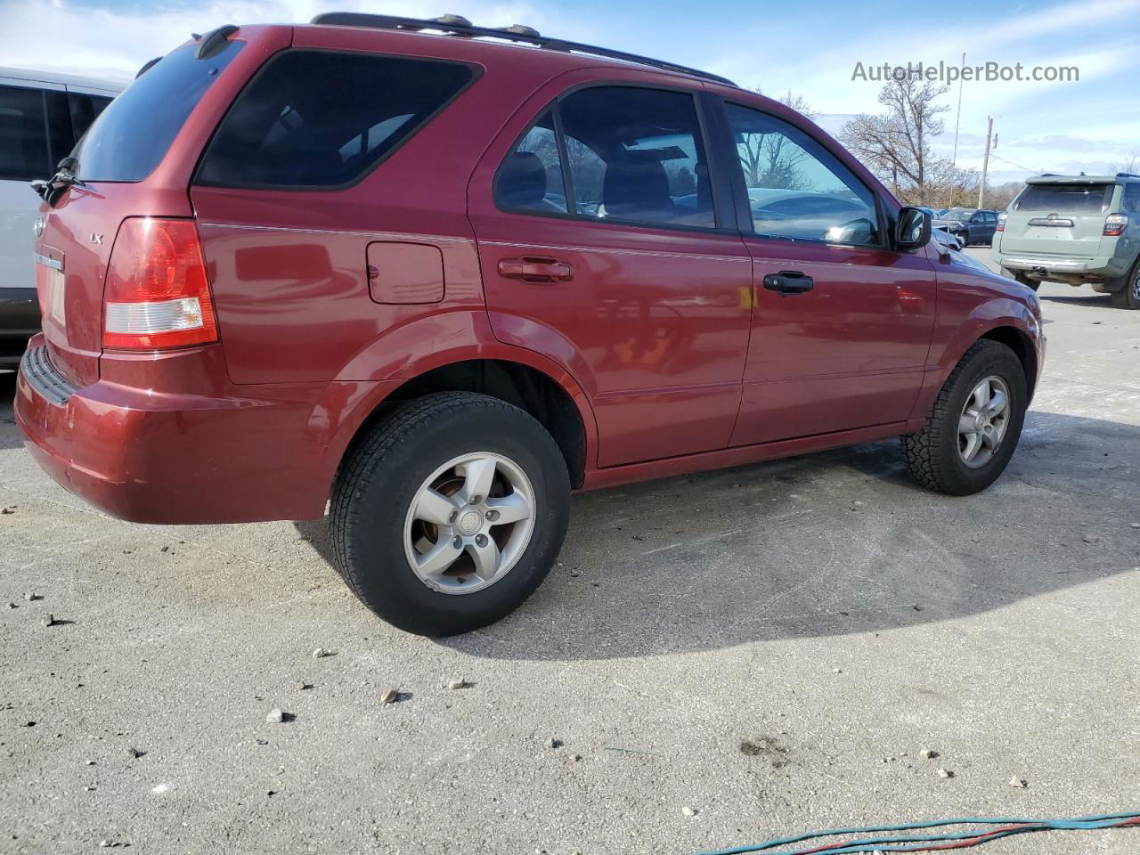 2006 Kia Sorento Ex Red vin: KNDJD733965609767