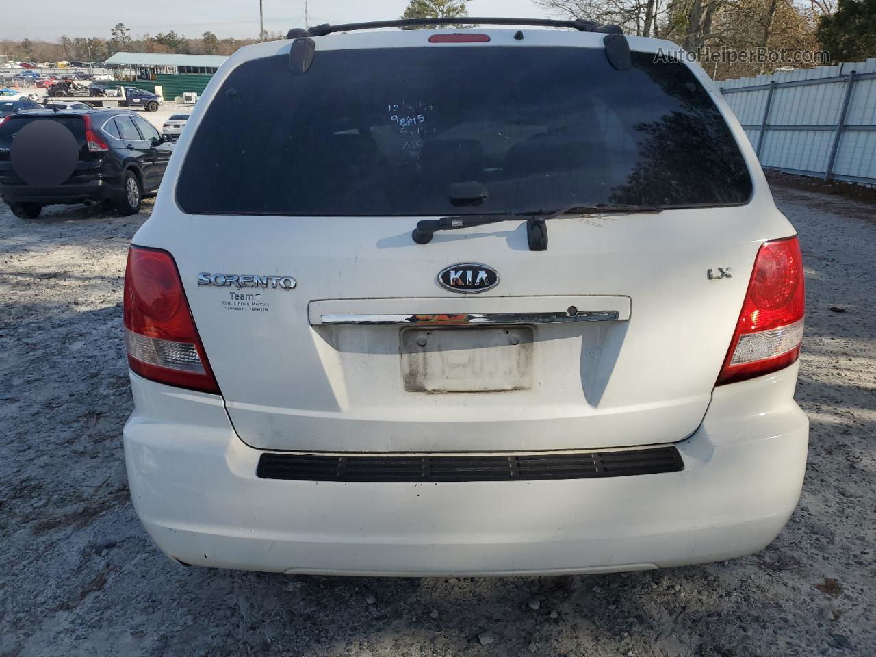 2006 Kia Sorento Ex White vin: KNDJD733965635317