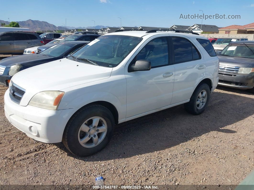 2006 Kia Sorento Lx/ex White vin: KNDJD733X65525568