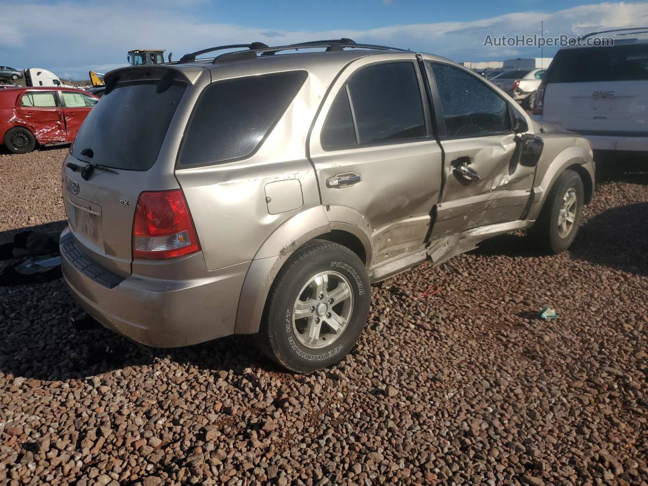 2006 Kia Sorento Ex Золотой vin: KNDJD733X65637383