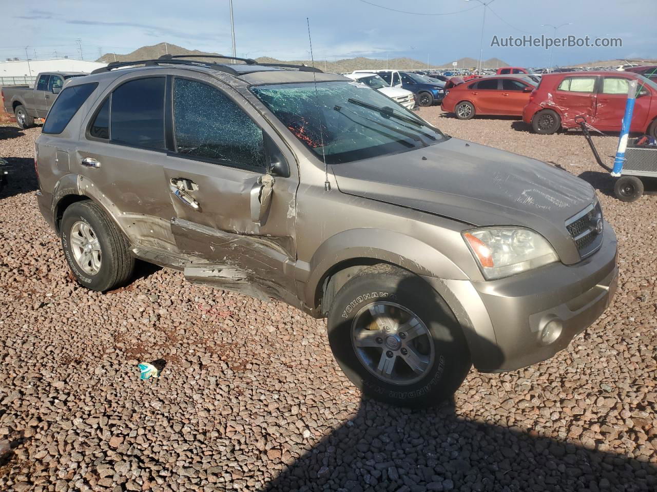 2006 Kia Sorento Ex Золотой vin: KNDJD733X65637383