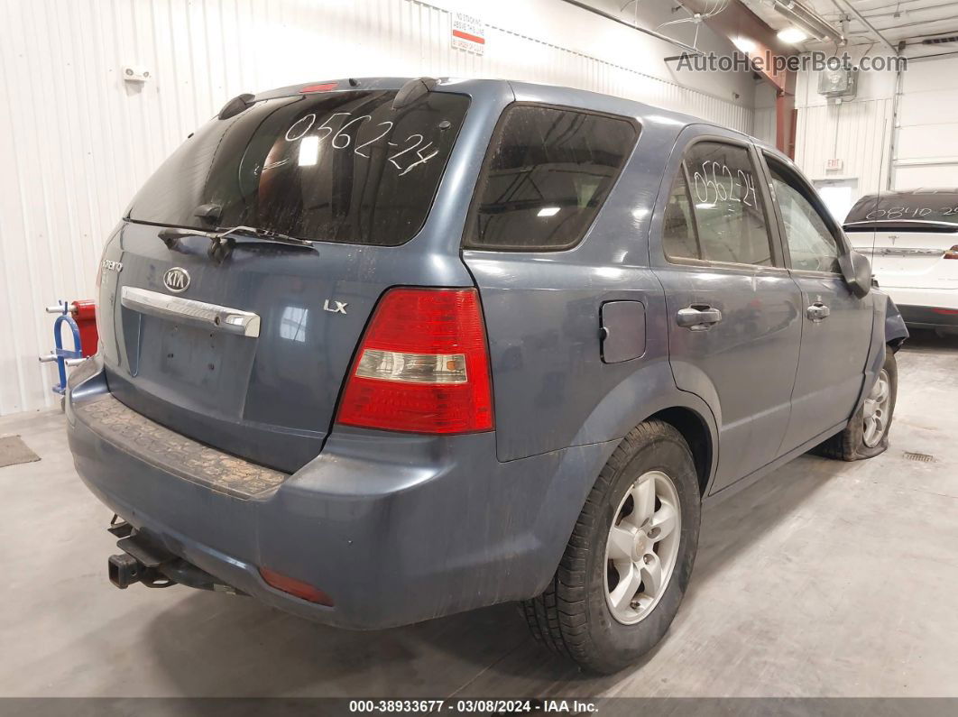 2008 Kia Sorento Lx Base Blue vin: KNDJD735085779858