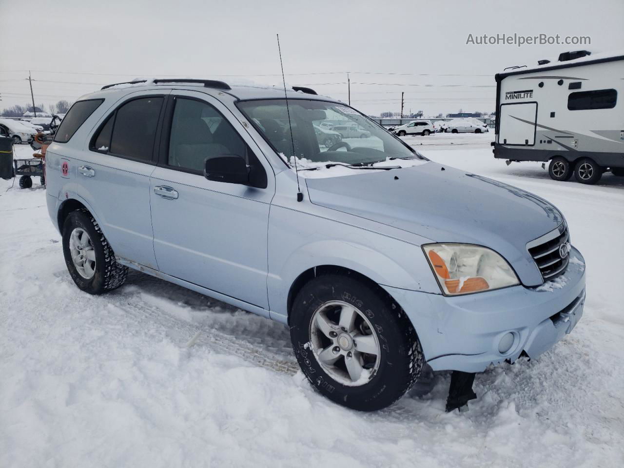 2008 Kia Sorento Ex Синий vin: KNDJD735085793131