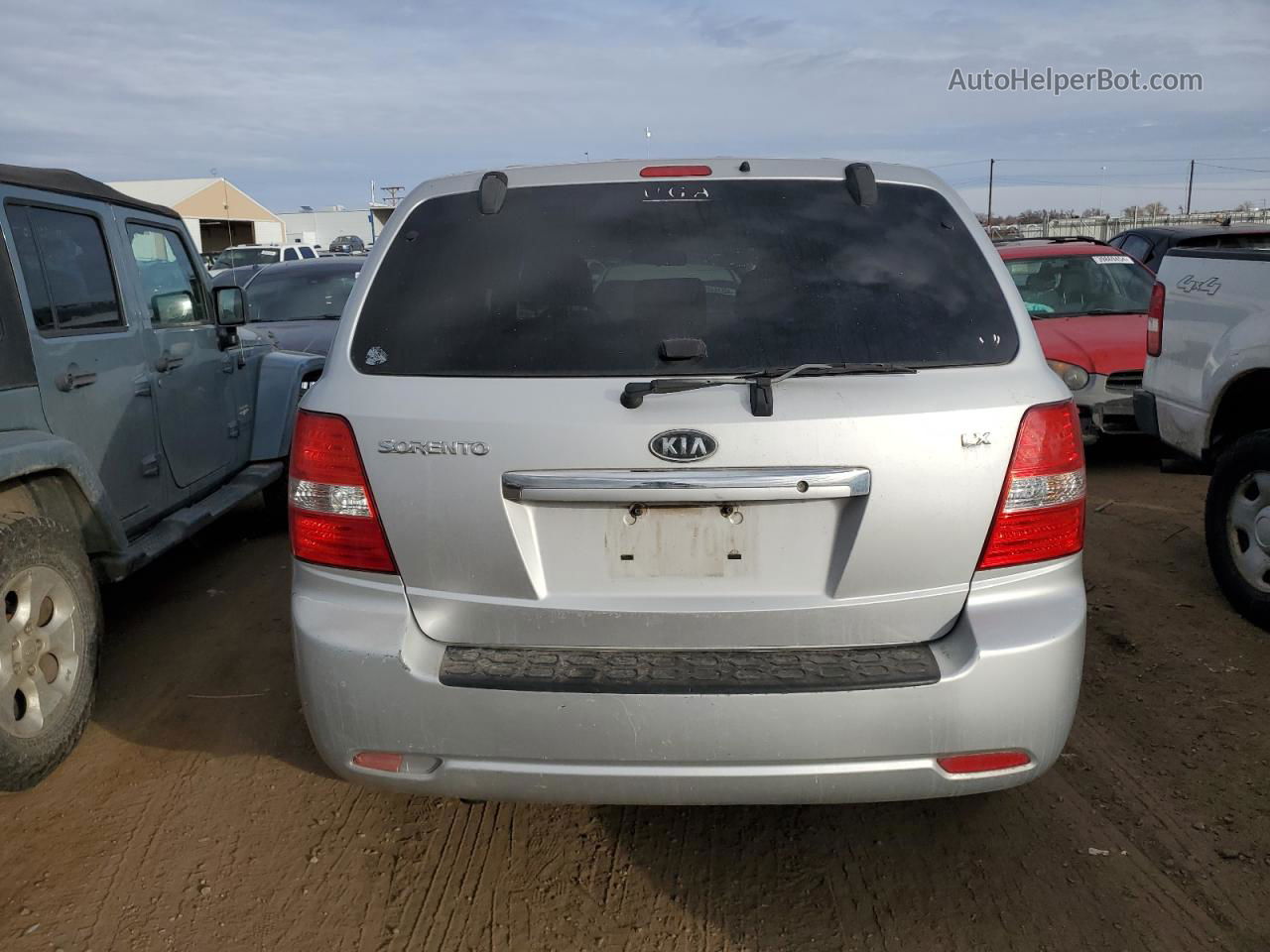 2008 Kia Sorento Ex Silver vin: KNDJD735085811918