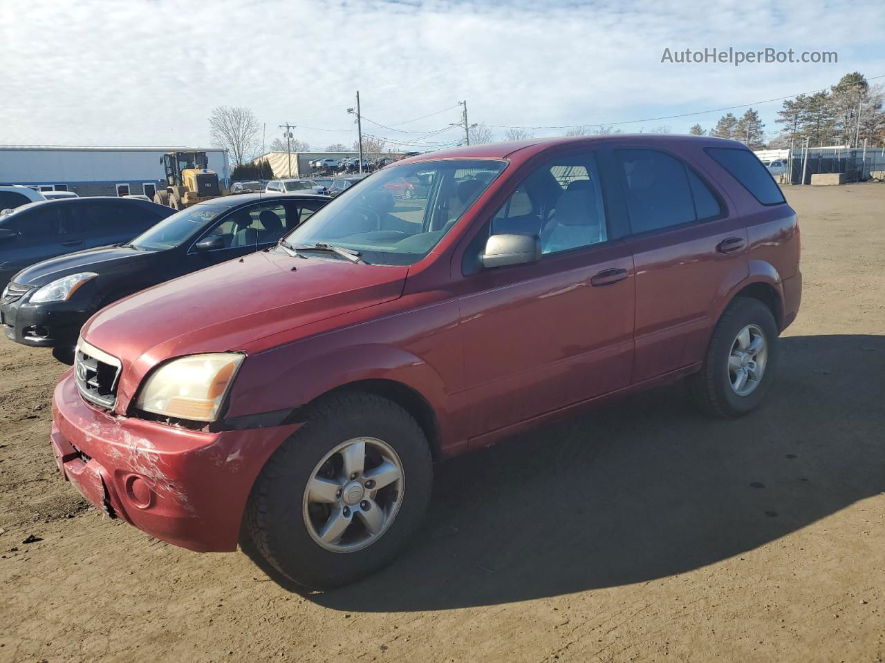 2008 Kia Sorento Ex Красный vin: KNDJD735085857099