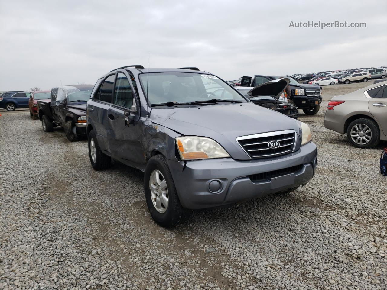 2008 Kia Sorento Ex Silver vin: KNDJD735185769100