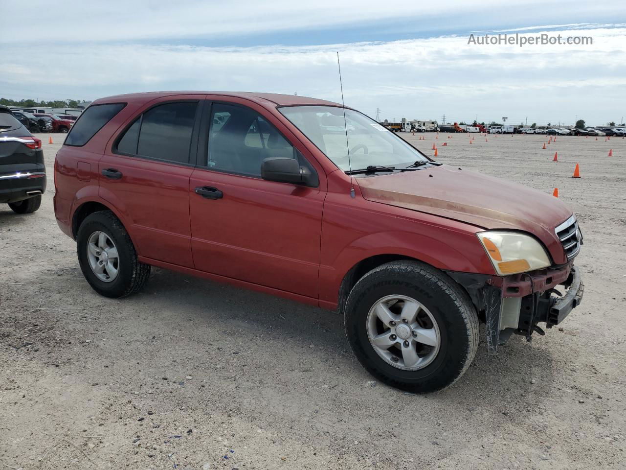 2008 Kia Sorento Ex Burgundy vin: KNDJD735185803293