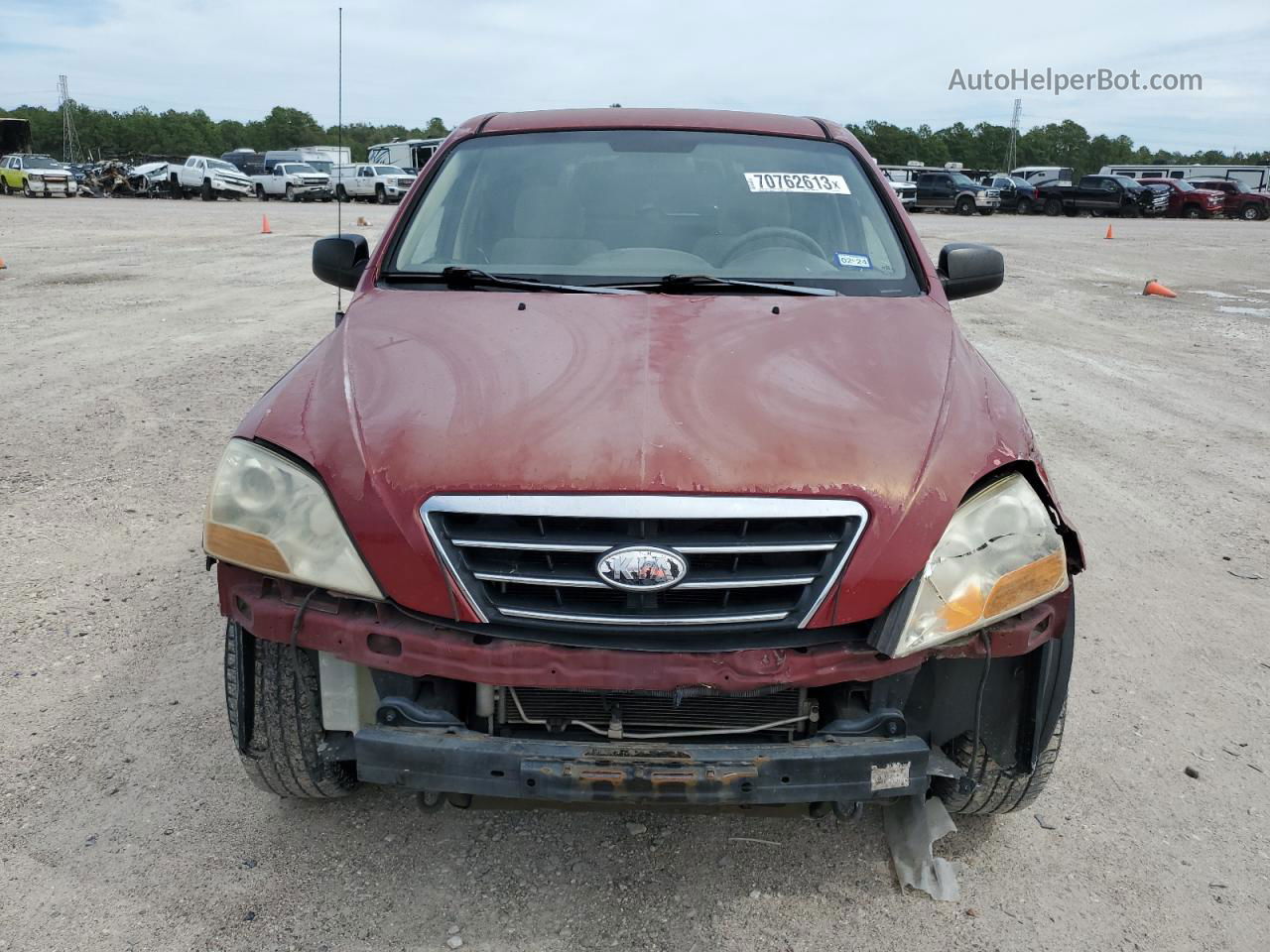 2008 Kia Sorento Ex Burgundy vin: KNDJD735185803293