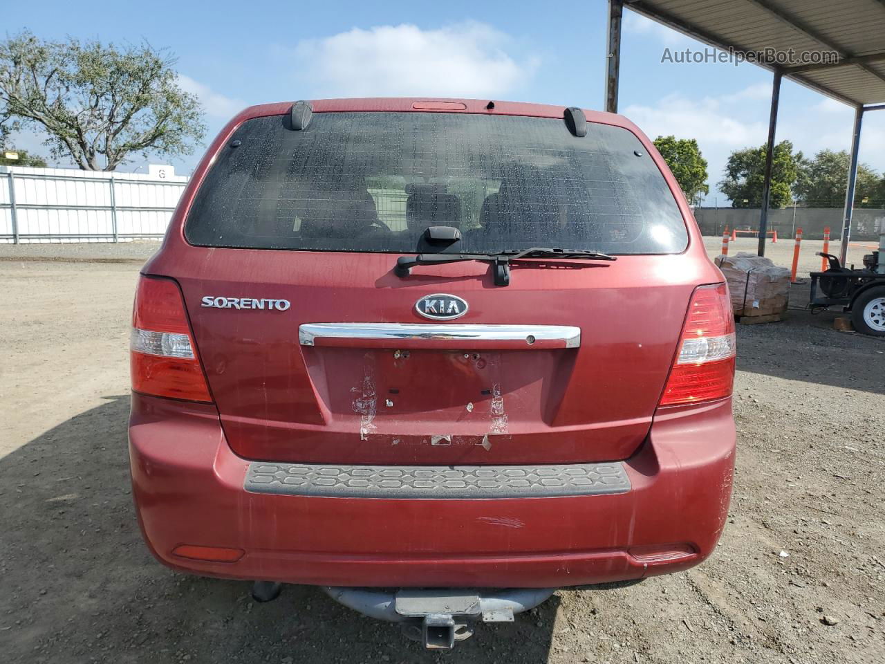 2008 Kia Sorento Ex Красный vin: KNDJD735185816562