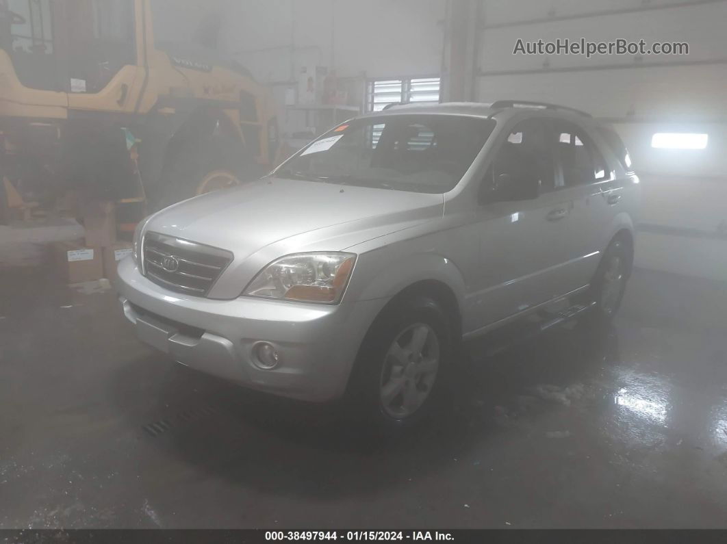 2008 Kia Sorento Lx Silver vin: KNDJD735185845141