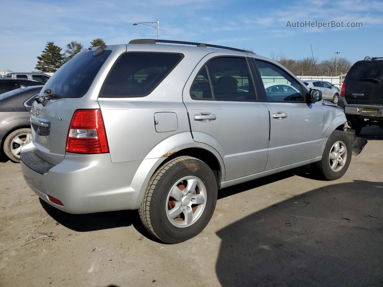 2008 Kia Sorento Ex Silver vin: KNDJD735385780731