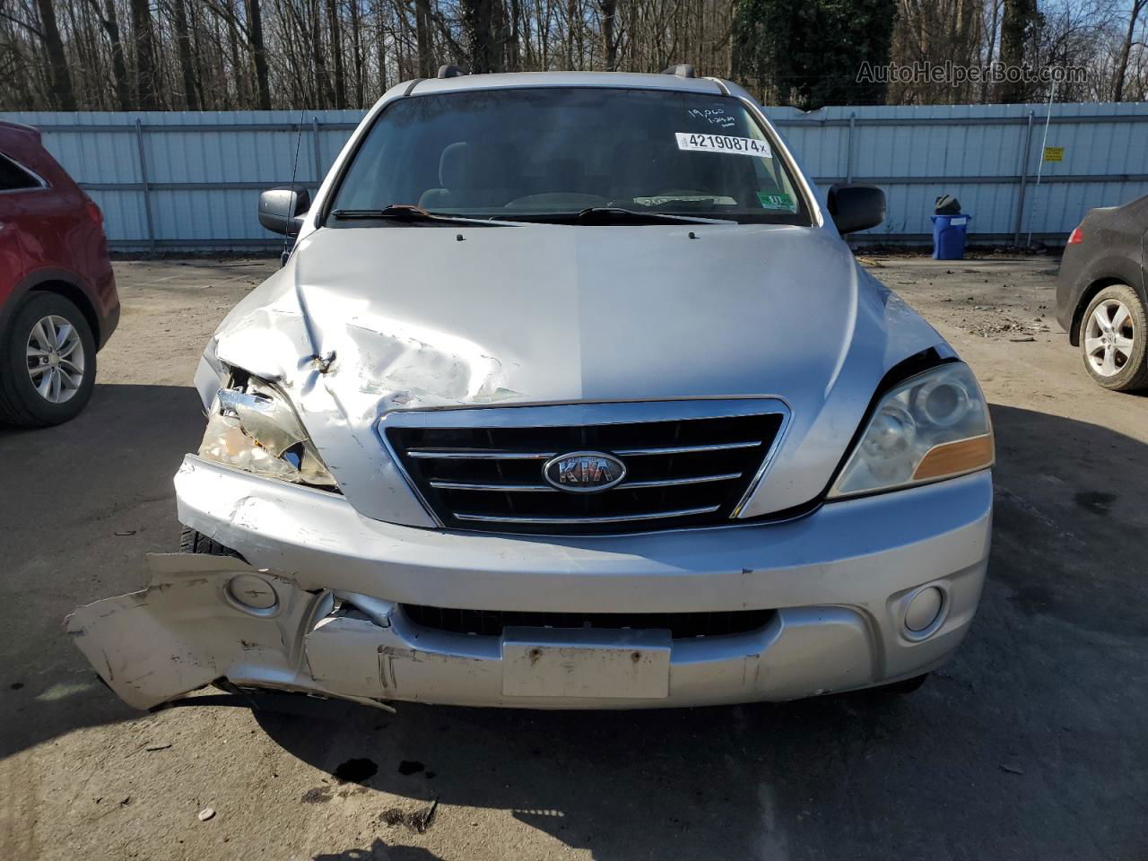 2008 Kia Sorento Ex Silver vin: KNDJD735385780731