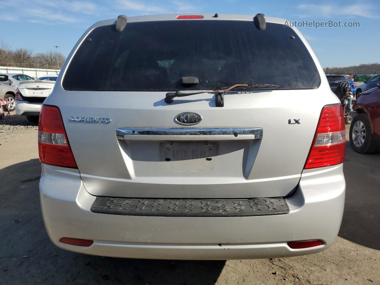 2008 Kia Sorento Ex Silver vin: KNDJD735385780731