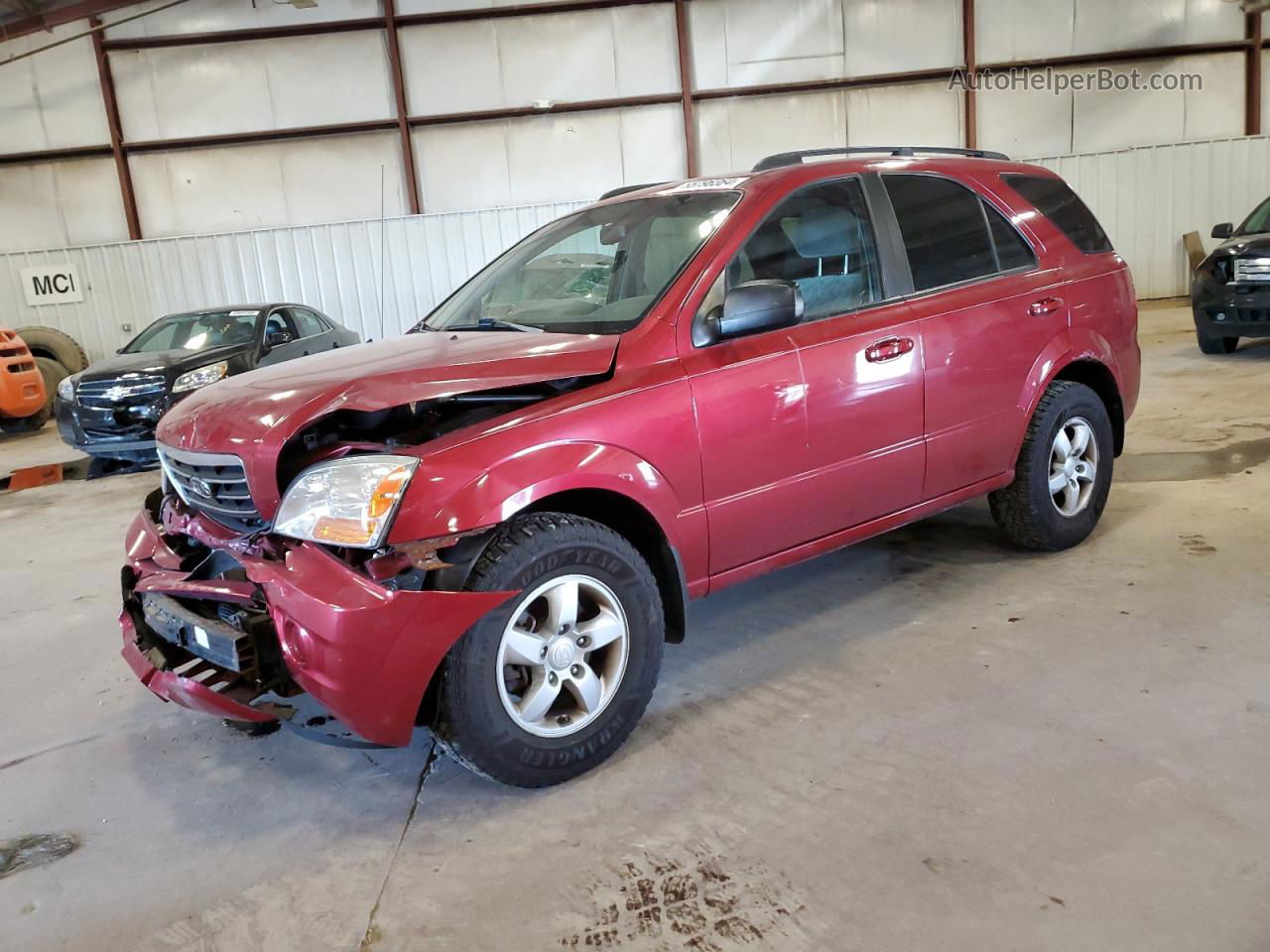 2008 Kia Sorento Ex Burgundy vin: KNDJD735385835355