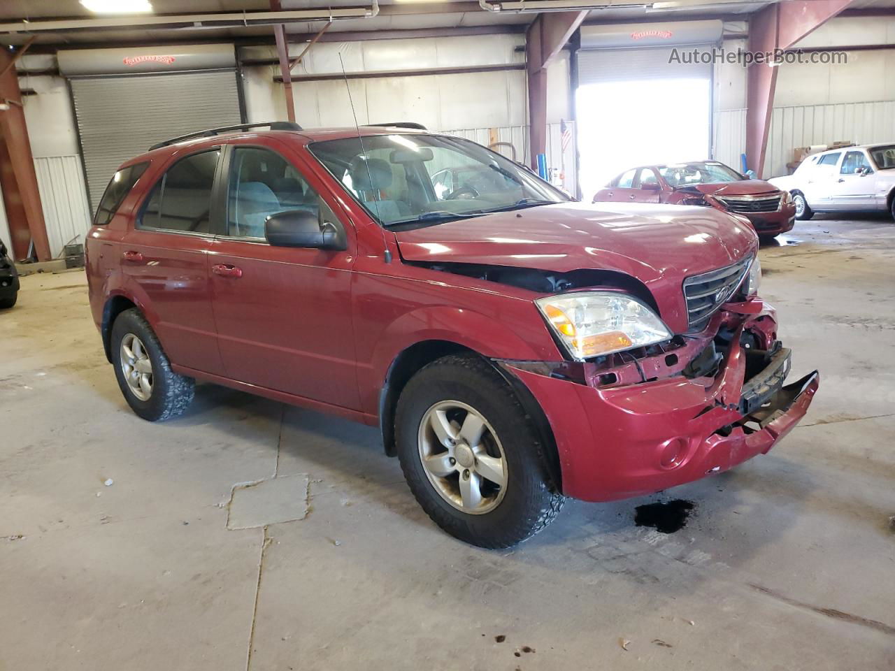 2008 Kia Sorento Ex Burgundy vin: KNDJD735385835355