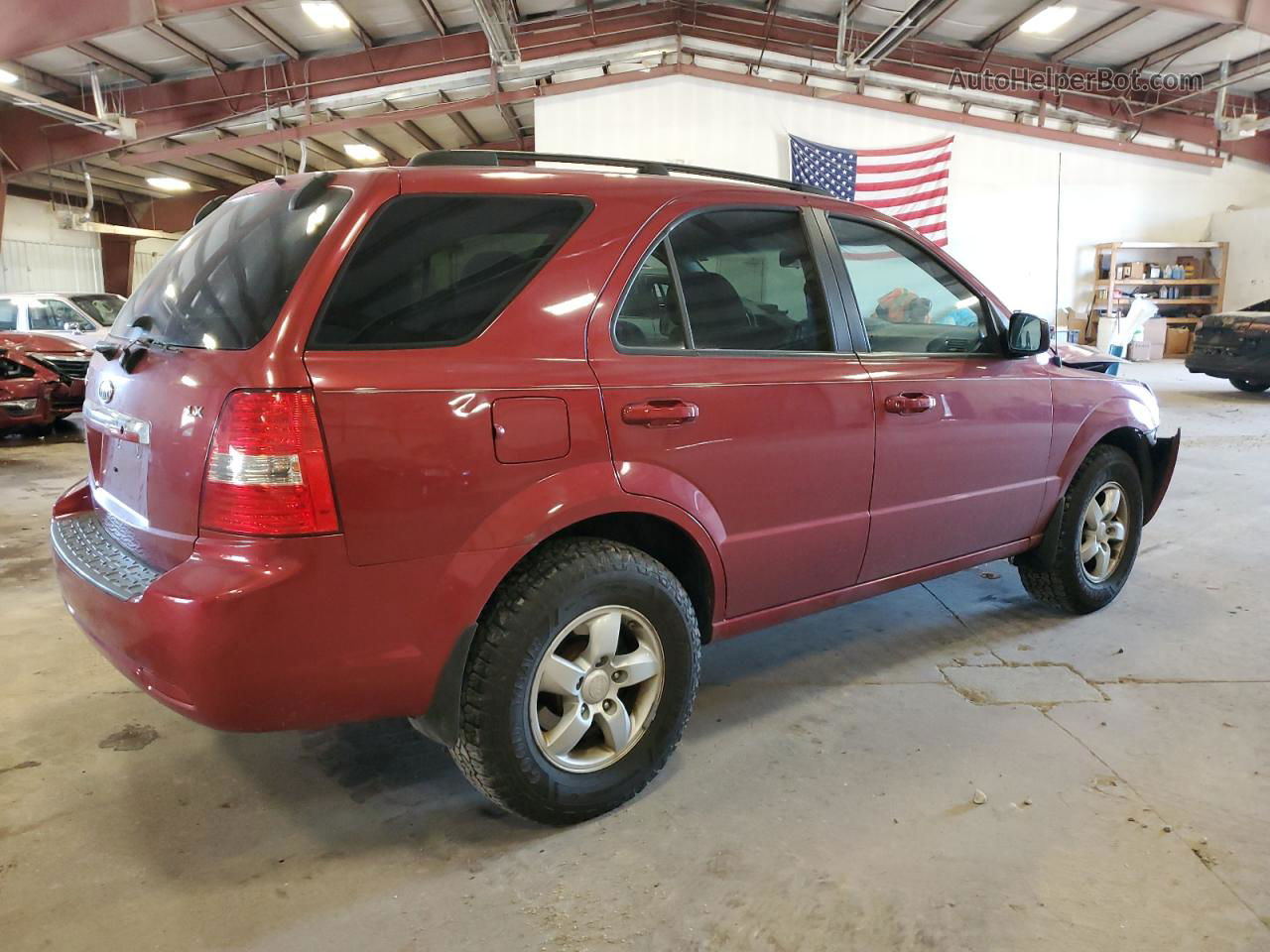 2008 Kia Sorento Ex Burgundy vin: KNDJD735385835355