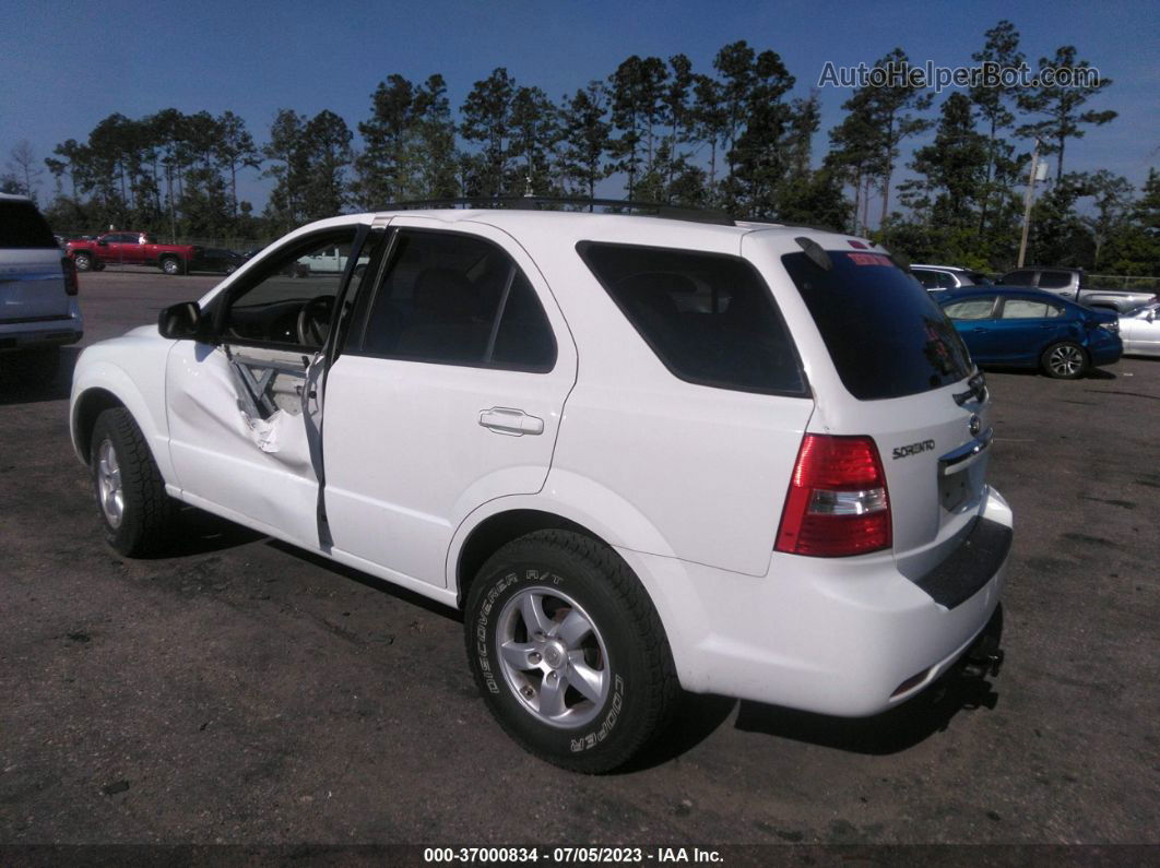 2008 Kia Sorento Lx White vin: KNDJD735385836652