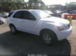 2008 Kia Sorento Lx White vin: KNDJD735385836652