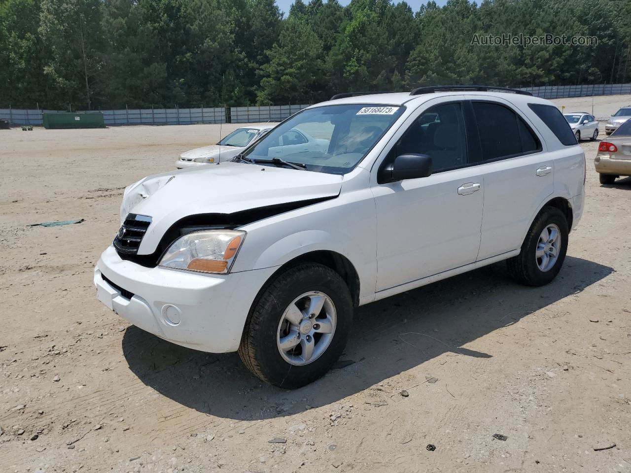 2008 Kia Sorento Ex White vin: KNDJD735485761637