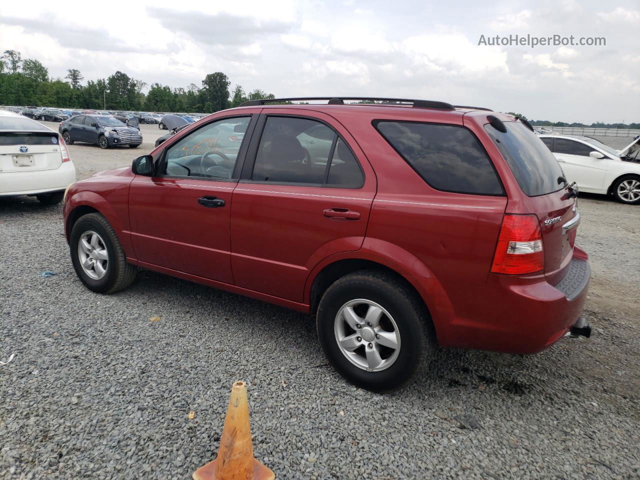 2008 Kia Sorento Ex Red vin: KNDJD735485806656