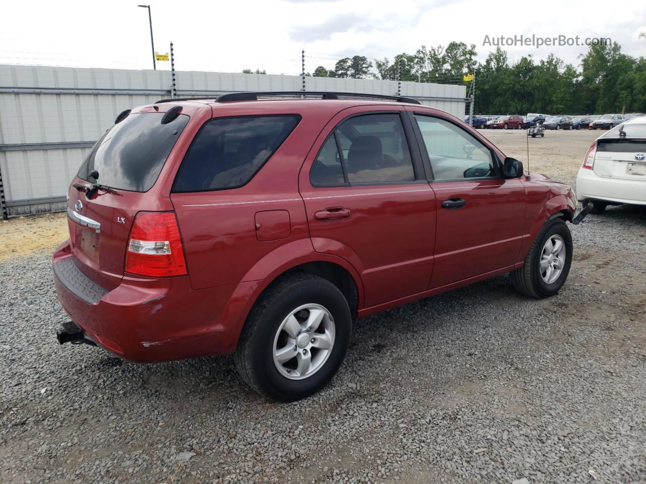 2008 Kia Sorento Ex Red vin: KNDJD735485806656