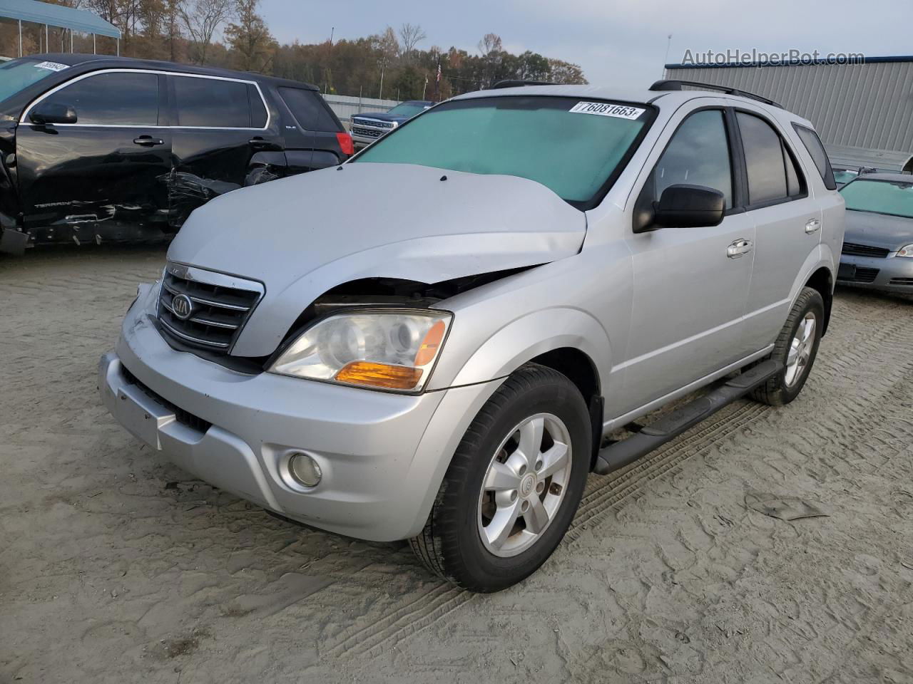 2008 Kia Sorento Ex Silver vin: KNDJD735485857638