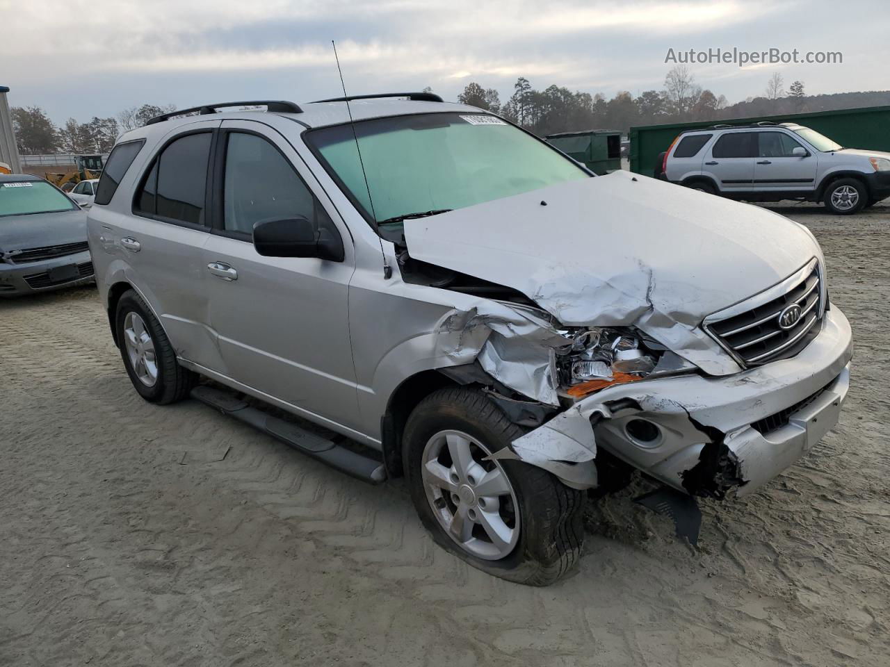 2008 Kia Sorento Ex Silver vin: KNDJD735485857638