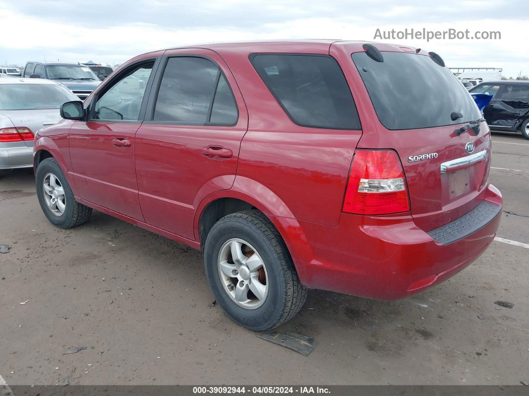 2008 Kia Sorento Lx Base Red vin: KNDJD735585801708