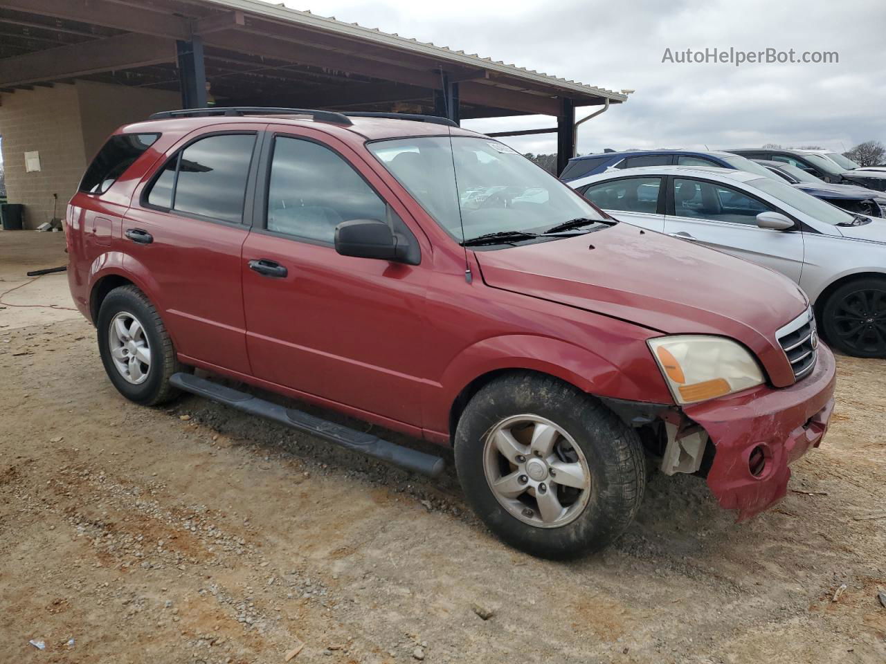 2008 Kia Sorento Ex Red vin: KNDJD735585818492