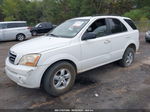 2008 Kia Sorento Lx White vin: KNDJD735585824616