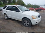 2008 Kia Sorento Lx White vin: KNDJD735585824616