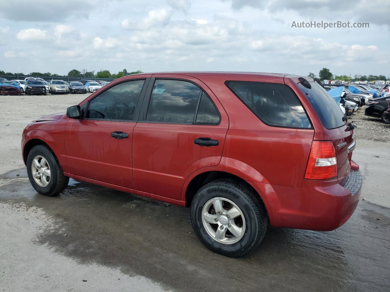 2008 Kia Sorento Ex Red vin: KNDJD735685815956