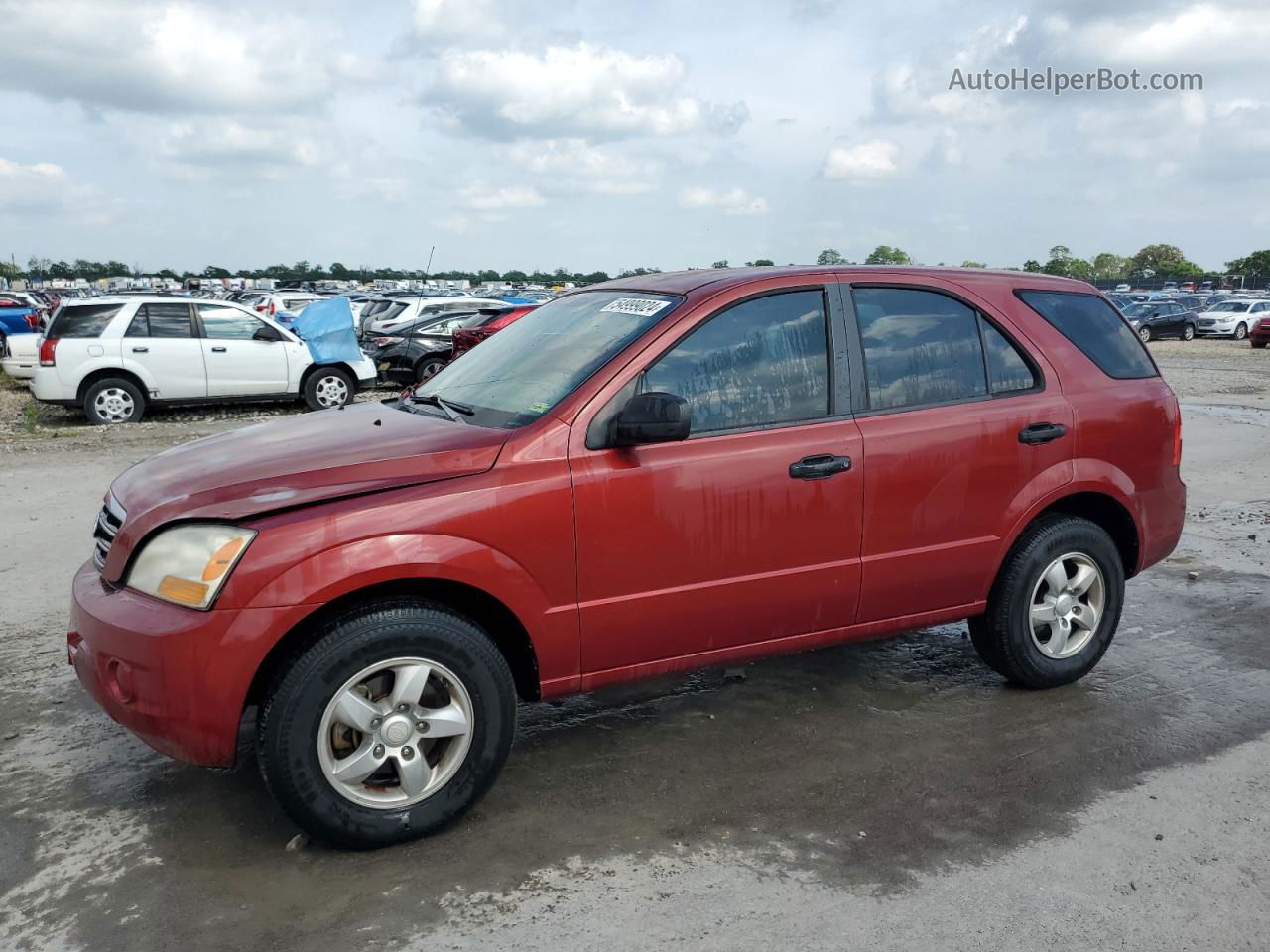 2008 Kia Sorento Ex Red vin: KNDJD735685815956