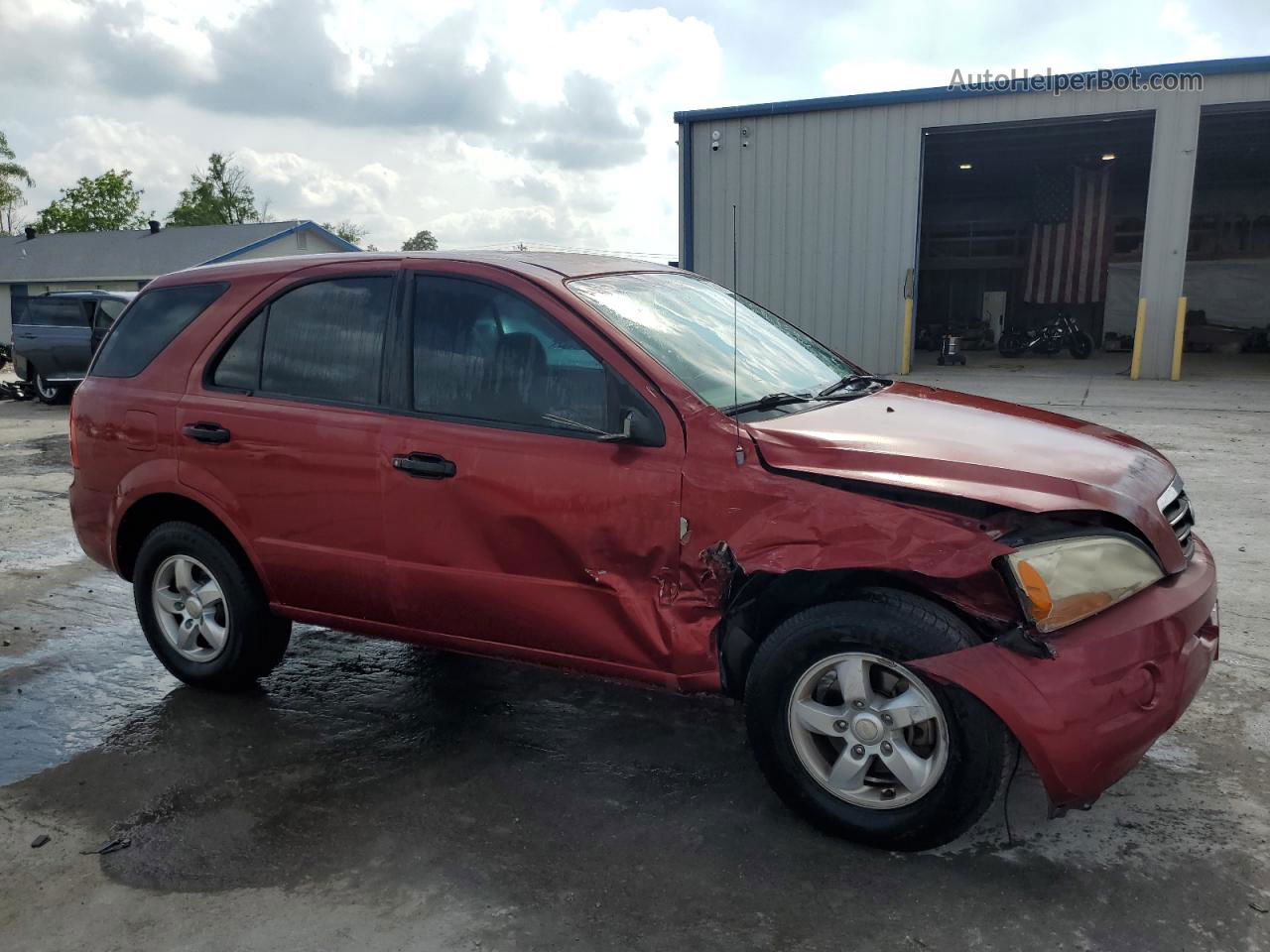 2008 Kia Sorento Ex Red vin: KNDJD735685815956