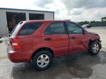 2008 Kia Sorento Ex Red vin: KNDJD735685815956