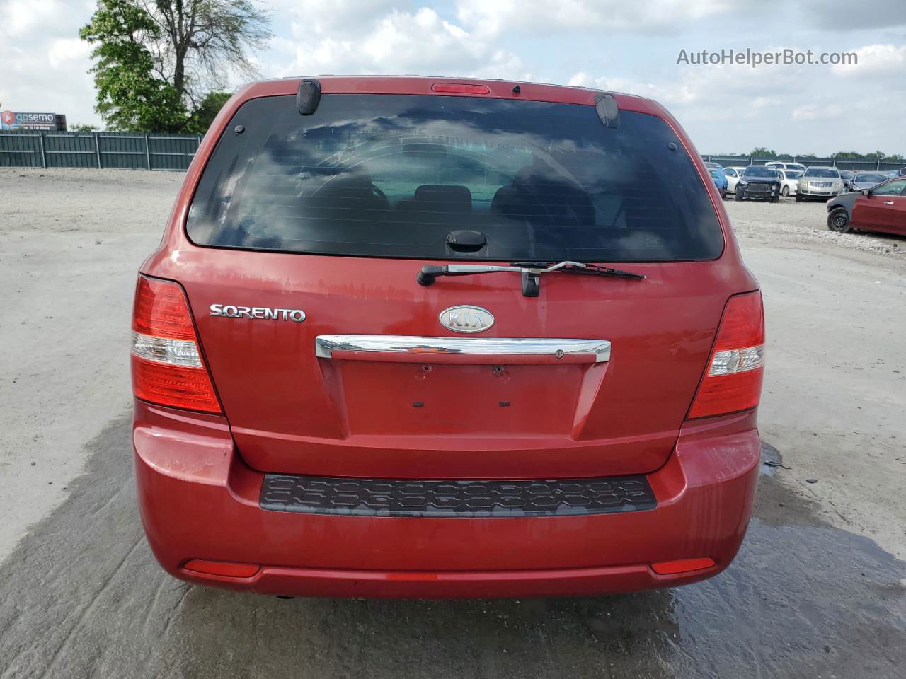 2008 Kia Sorento Ex Red vin: KNDJD735685815956