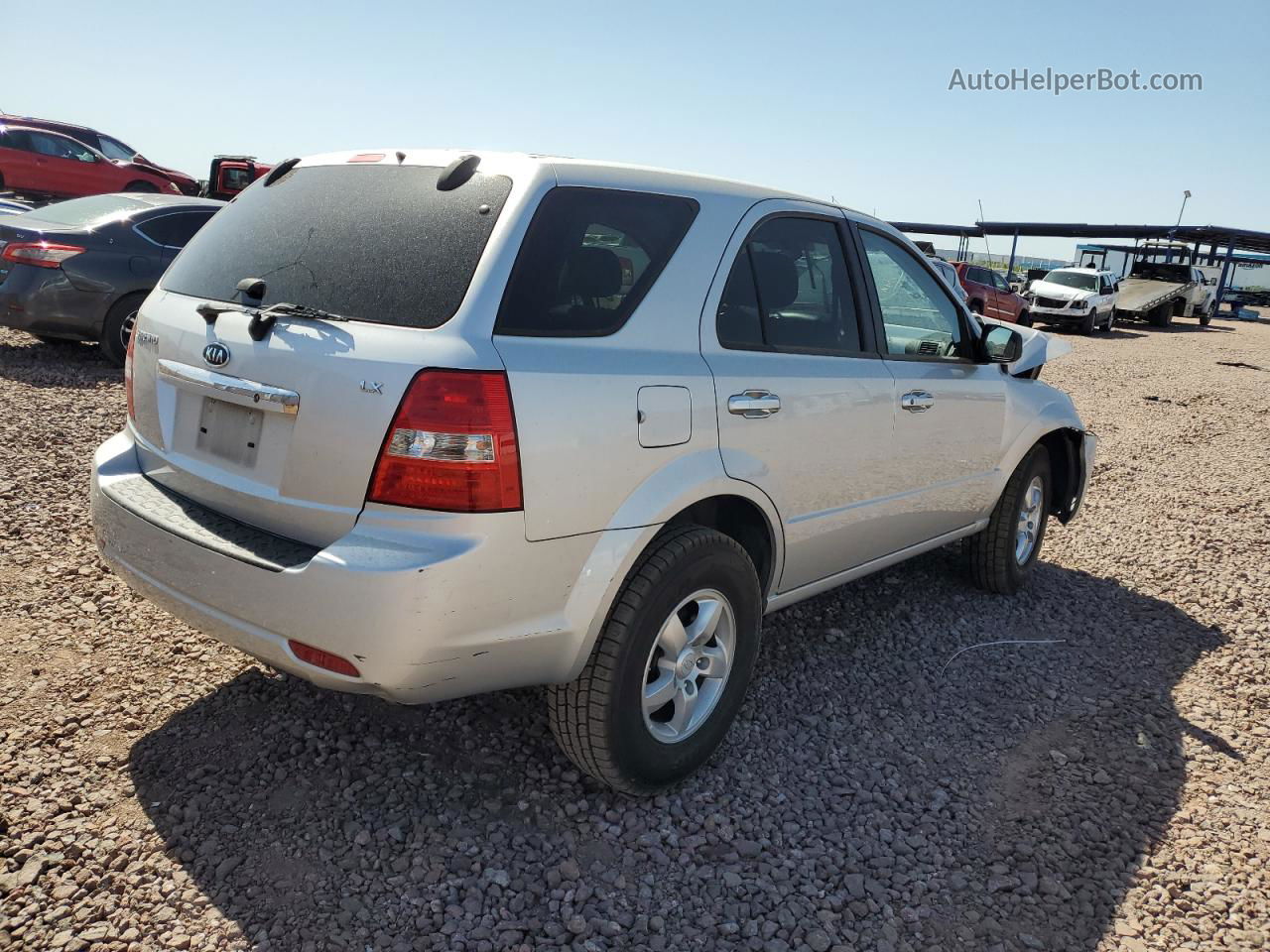 2008 Kia Sorento Ex Silver vin: KNDJD735685830781