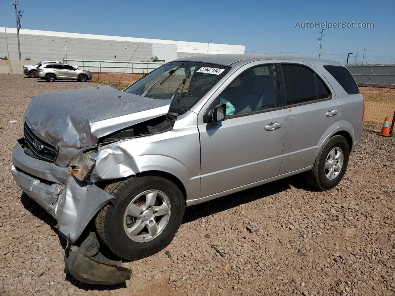 2008 Kia Sorento Ex Silver vin: KNDJD735685830781