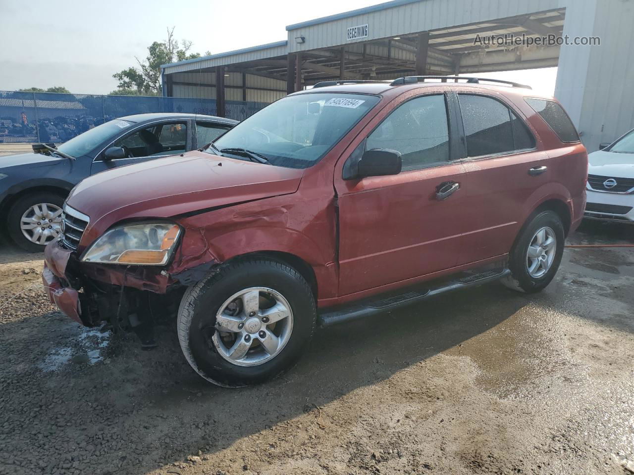 2008 Kia Sorento Ex Красный vin: KNDJD735685858807