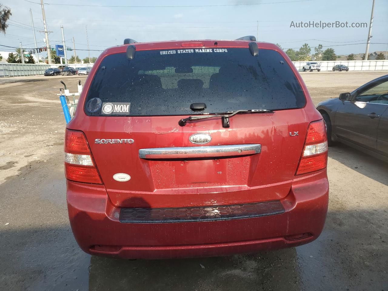 2008 Kia Sorento Ex Red vin: KNDJD735685858807